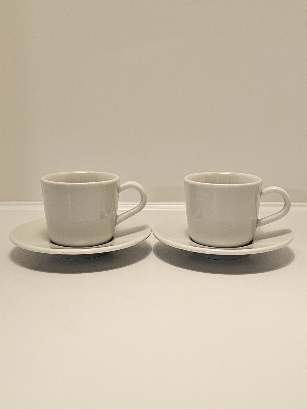 IKEA Set of 2 Demitasse Cups with Saucers